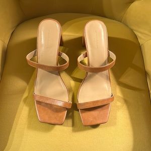 Banana republic straps heeled sandals